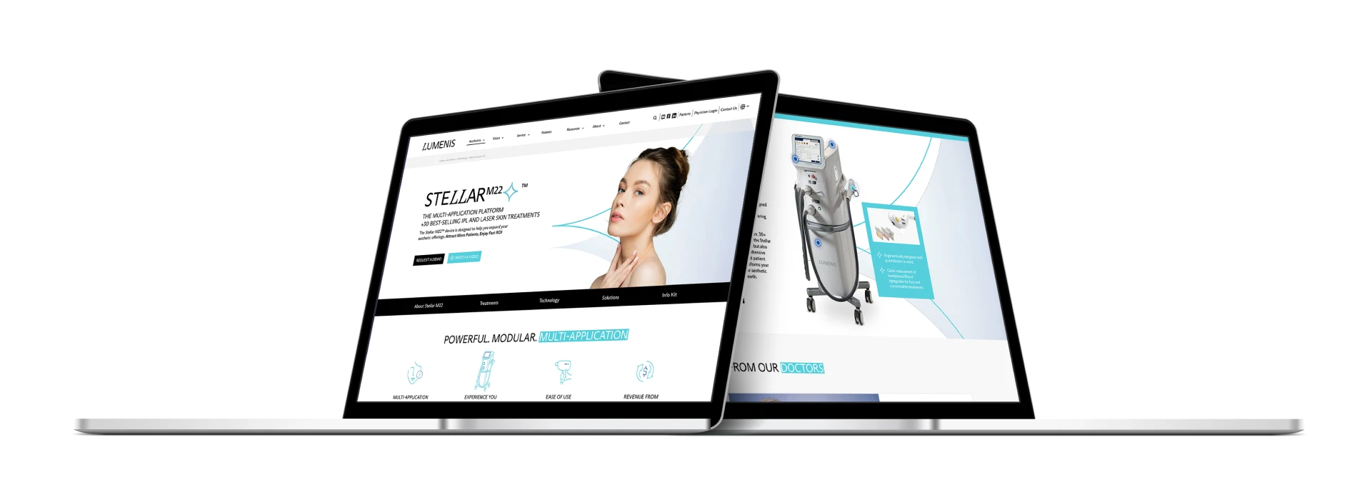 lumenis web site user experience