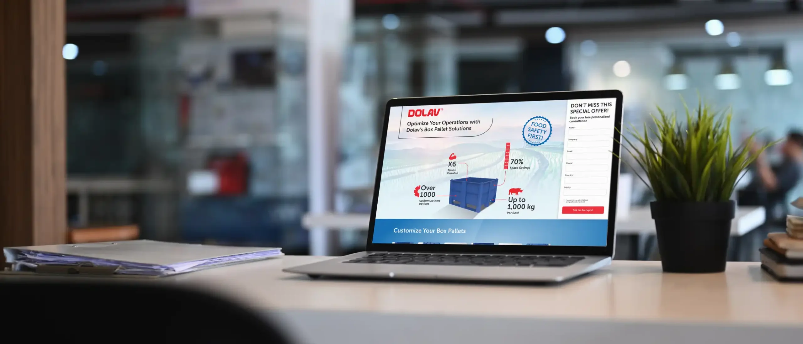 Landing page planning and devlop